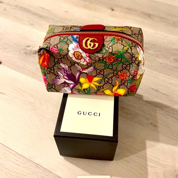 Gucci Handbags - Gucci Ophidia Floral Large Cosmetic Bag.